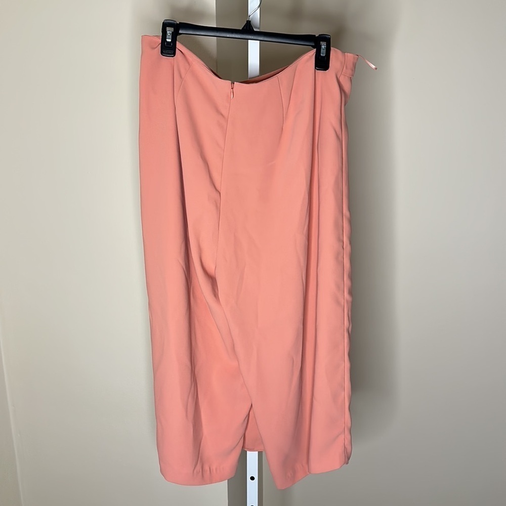 Amanda Uprichard Wrap Front Trousers Pale Pink - Picture 5 of 8